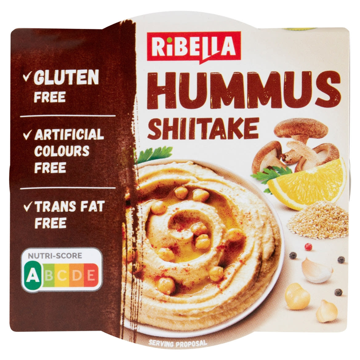 RiBella Hummus csicseriborsó krém shiitake gombával