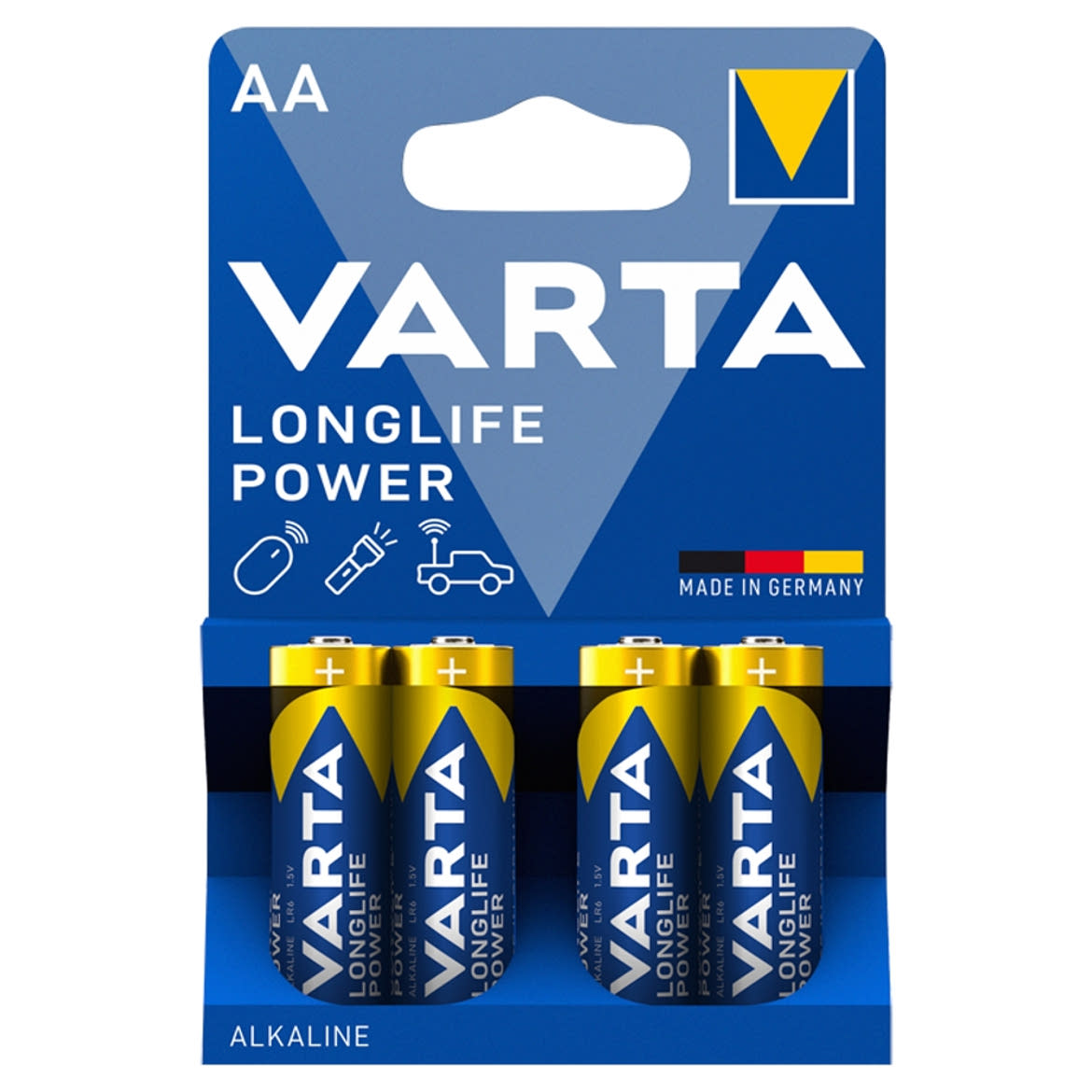 Varta Longlife Power AA LR6 1,5 V nagy teljesítményű alkáli elem
