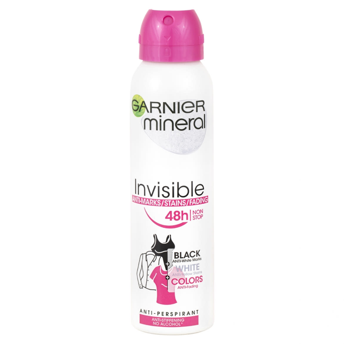 Garnier Mineral Quick Dry Invisible Black White Colors 48 h Floral Touch Spray