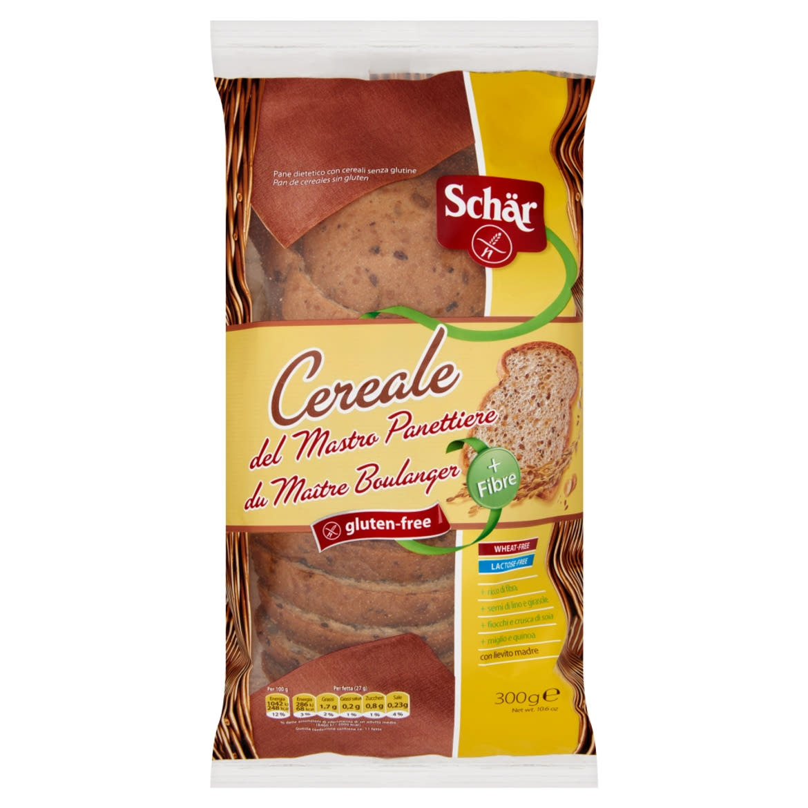 Schär Cereale glutén- és laktózmentes többmagvas kenyér