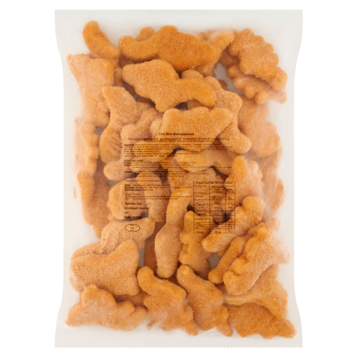 Fini Mini Dinoszaurusz gyorsfagyasztott, panírozott, készresütött csirke mellhús