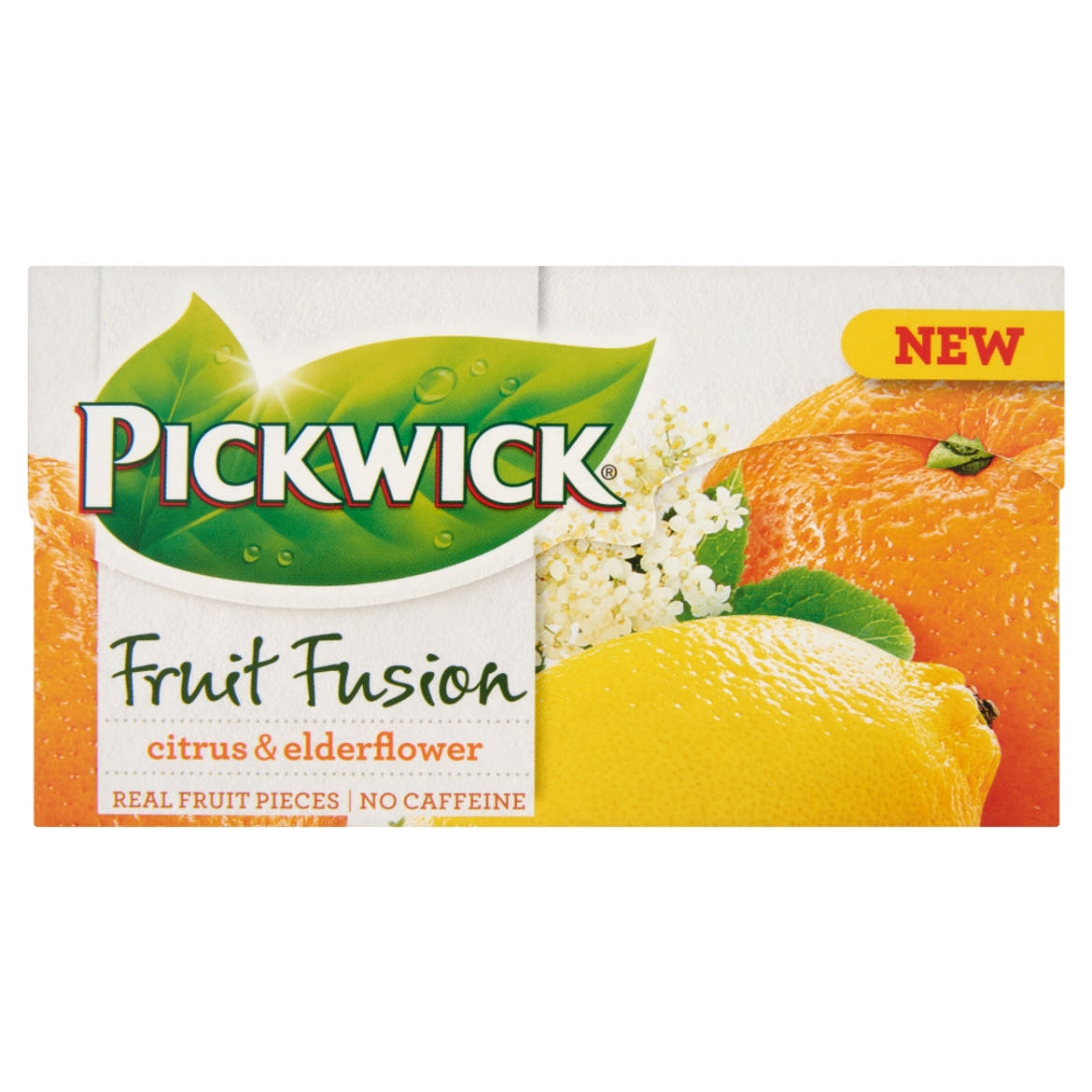 Pickwick Fruit Fusion gyümölcstea citrom- és narancshéjjal és bodzavirággal ízesítve