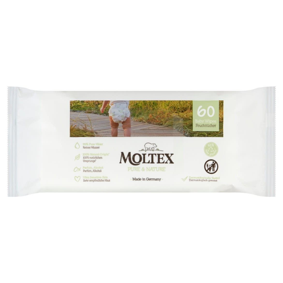 Moltex Pure & Nature ÖKO nedves törlőkendő