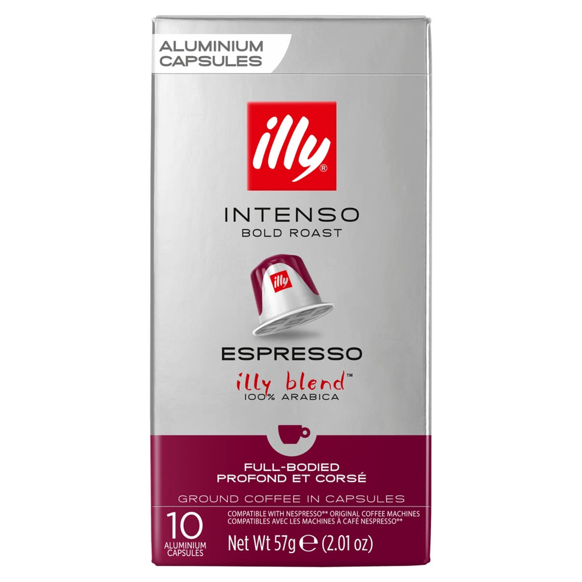 Illy Espresso Intenso őrölt-pörkölt kávé kapszulában