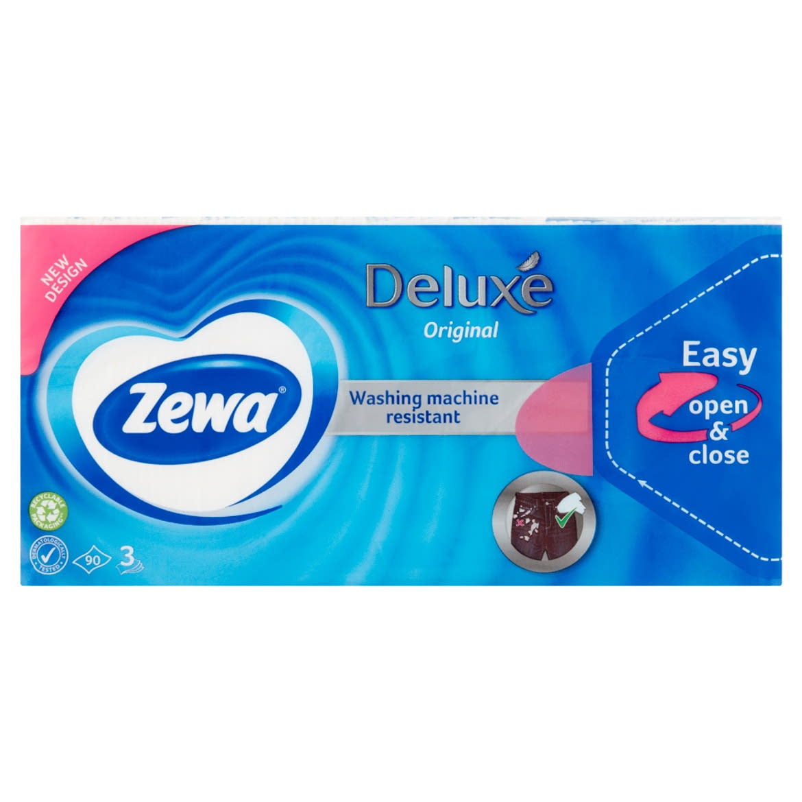 Zewa Deluxe illatmentes papír zsebkendő 3 rétegű