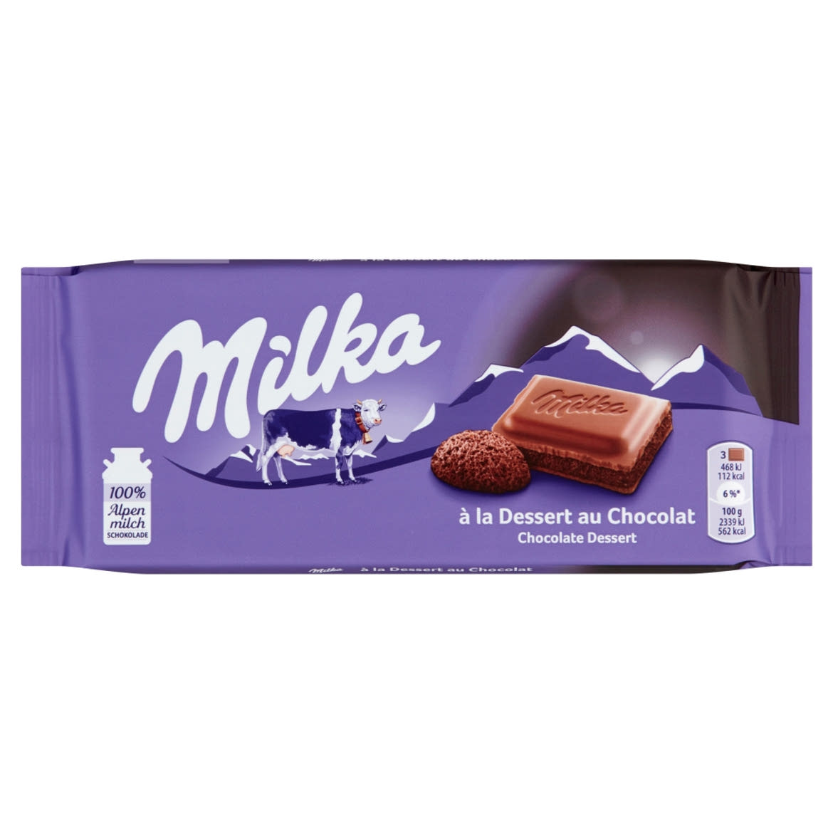 Milka alpesi tejcsokoládé habosított kakaós töltelékkel