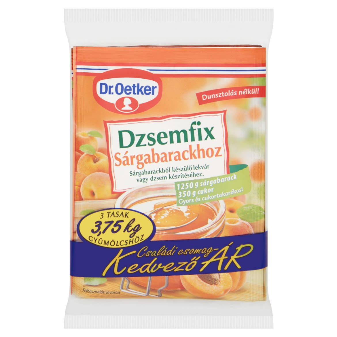 Dr. Oetker dzsemfix sárgabarackhoz 3 x