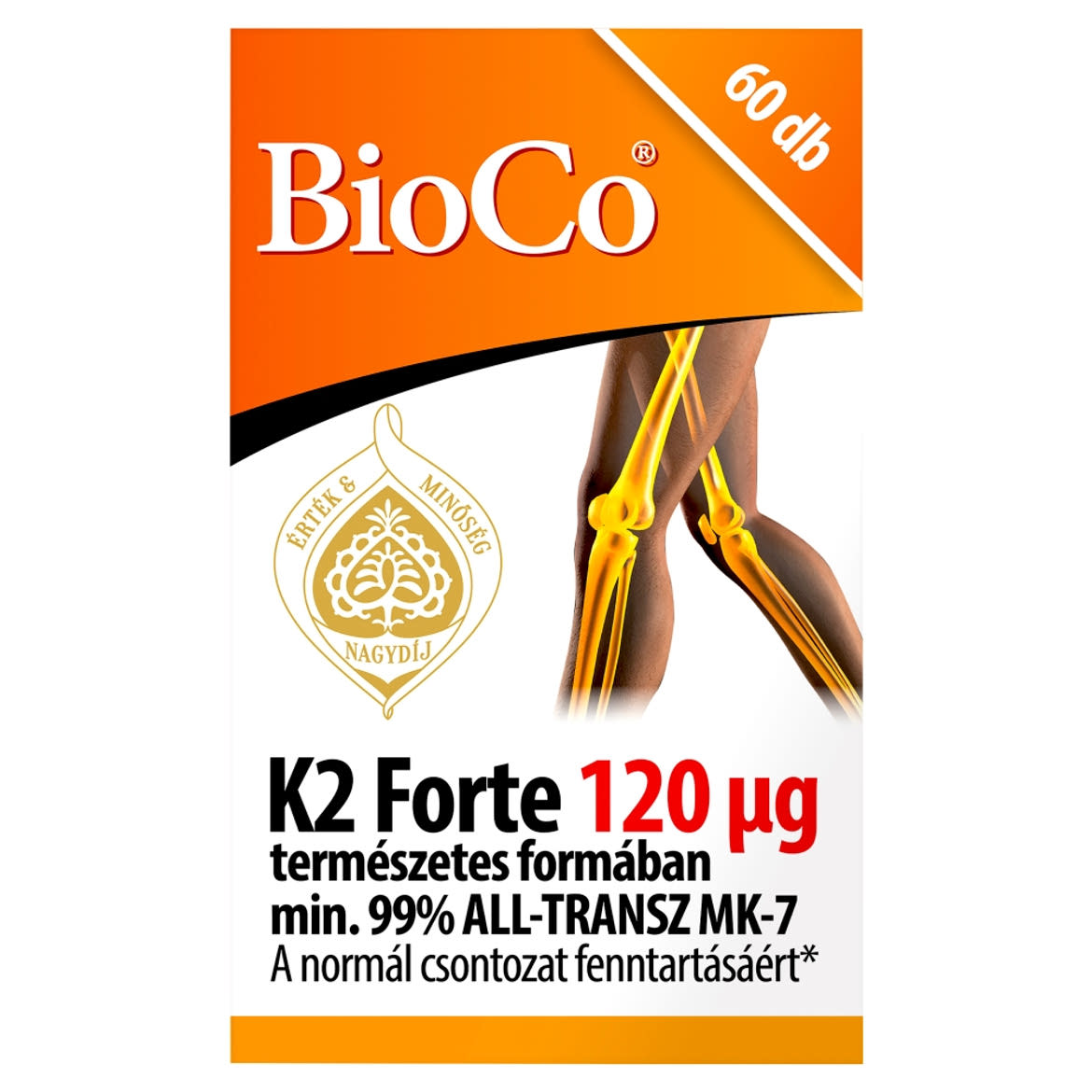BioCo K2 Forte 120 Âµg Ã©trend-kiegÃ©szÃ­tÅ‘ tabletta 60 x 0,3 g (18 g)
