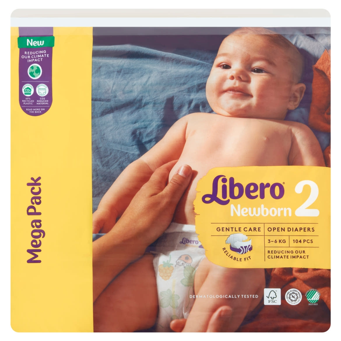 Libero Newborn egyszerhasználatos pelenkanadrág, méret: 2, 3-6 kg,
