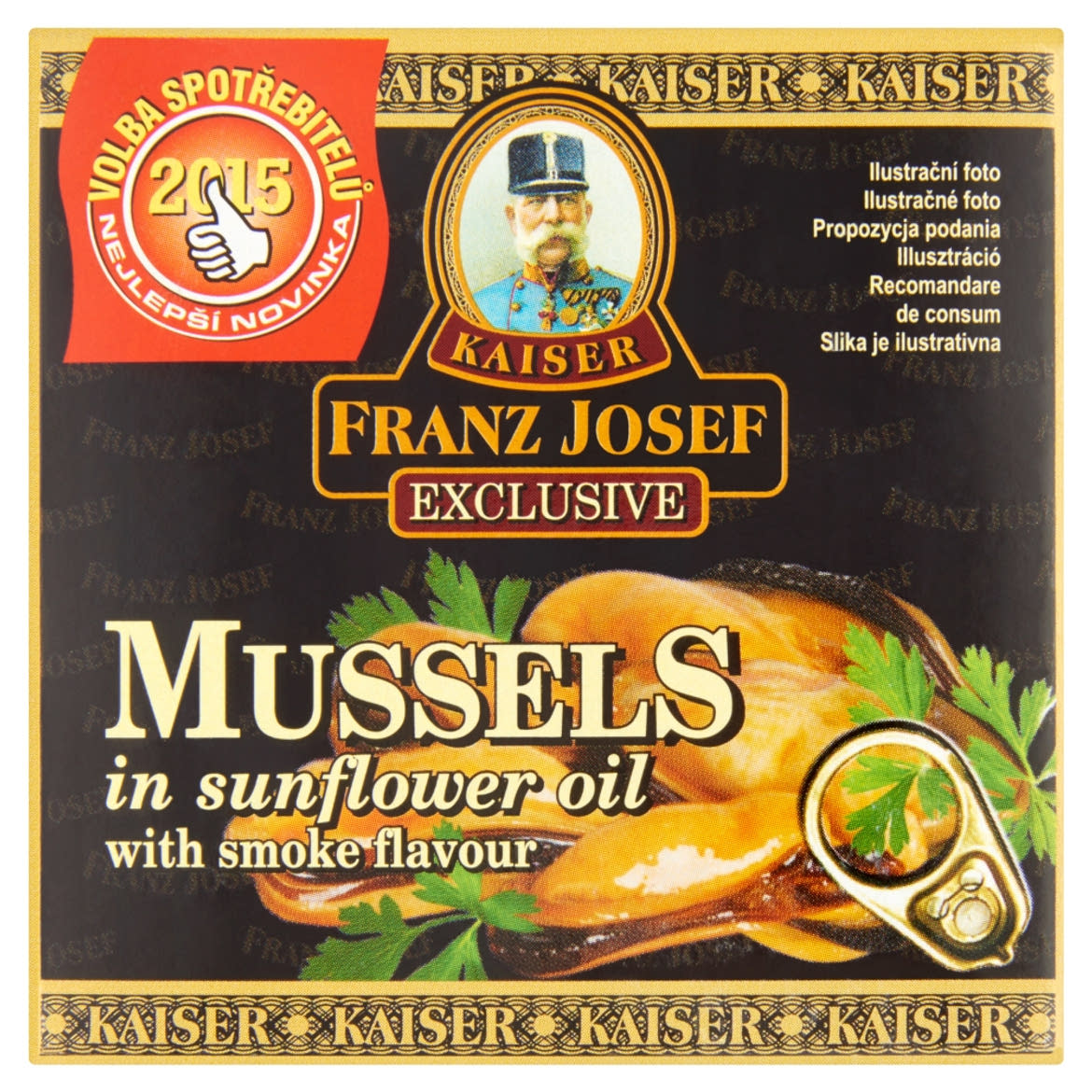 Kaiser Franz Josef Exclusive kagyló napraforgóolajban füstölt ízesítéssel