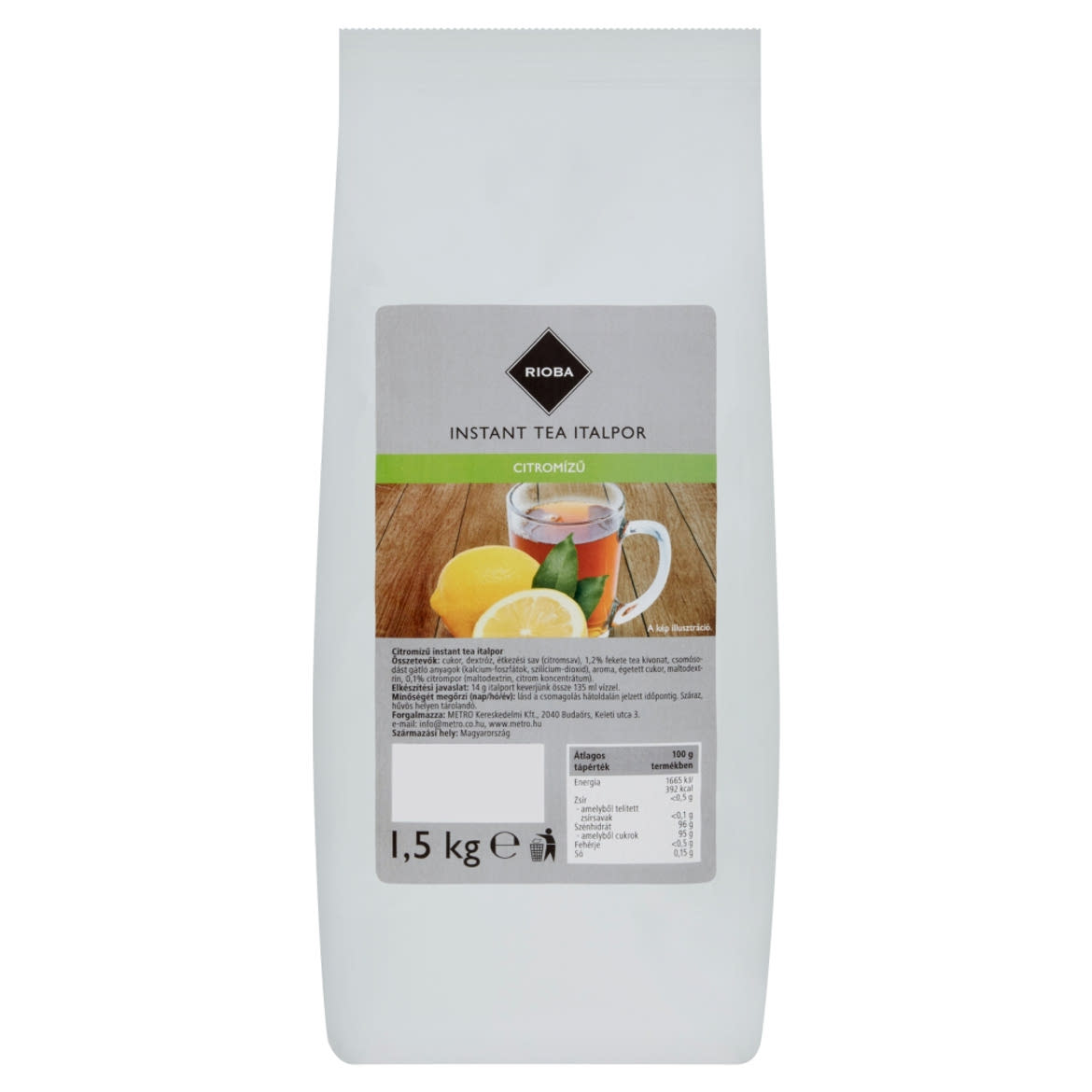 Rioba citromízű instant tea italpor