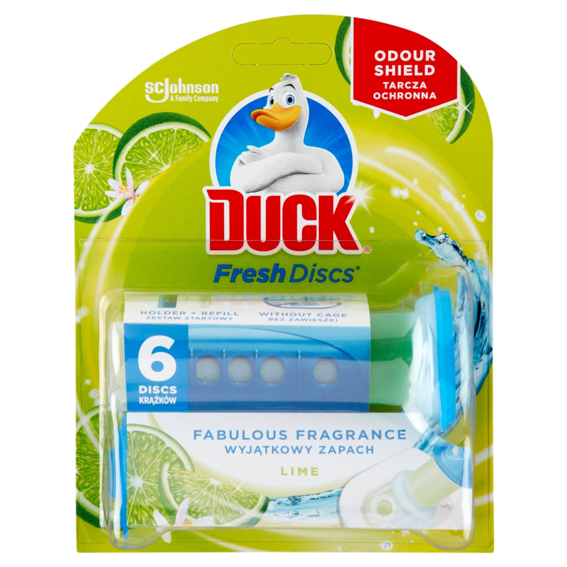 Duck Fresh Discs Lime WC-öblítő korong