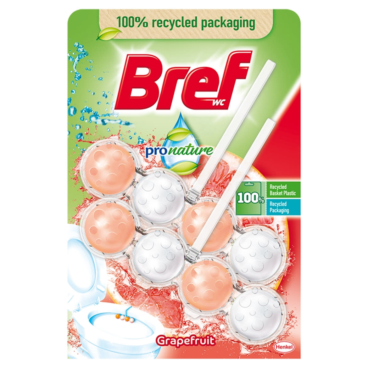 Bref ProNature Grapefruit WC-frissítő 2 x