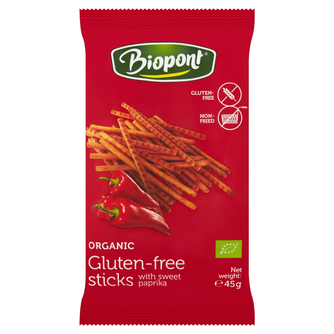 Biopont bio gluténmentes paprikás sóspálcika