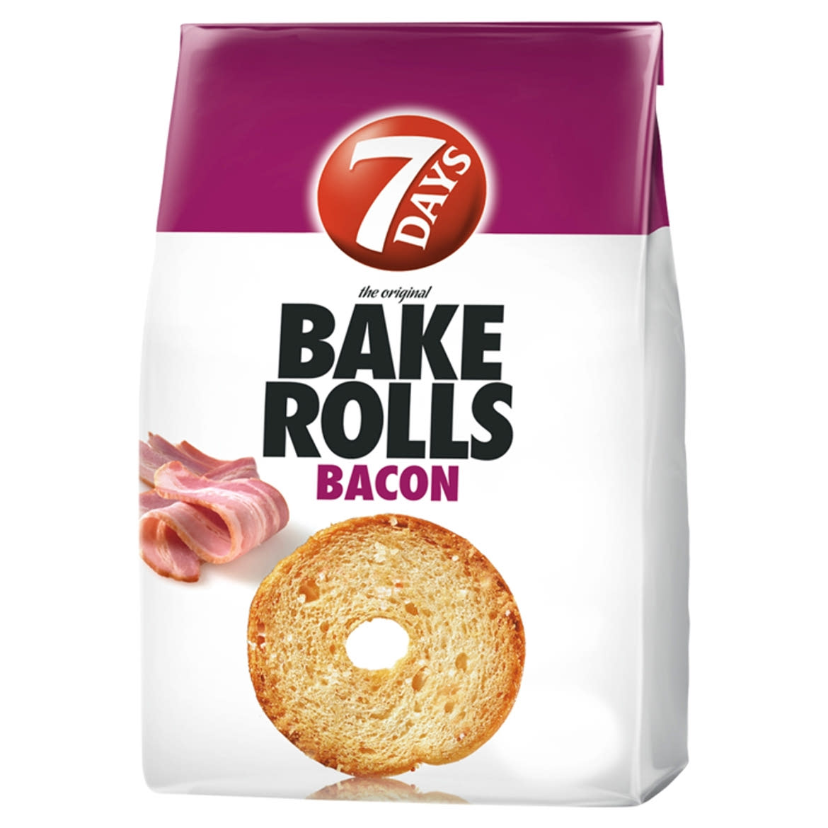 7DAYS Bake Rolls bacon ízű kétszersült