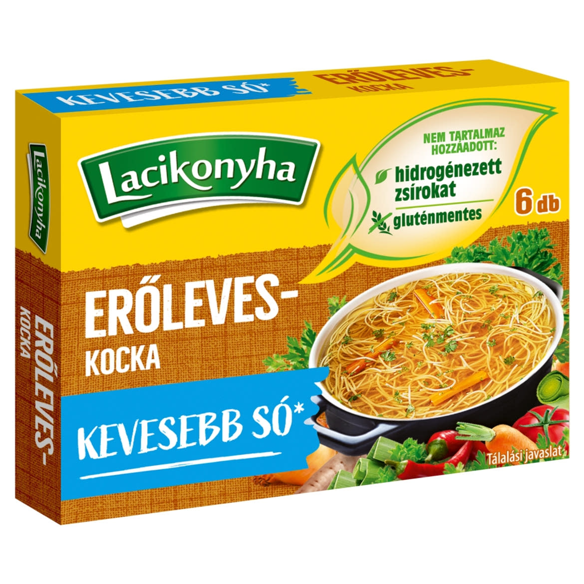 Lacikonyha erőleveskocka 6 x  (60 g)