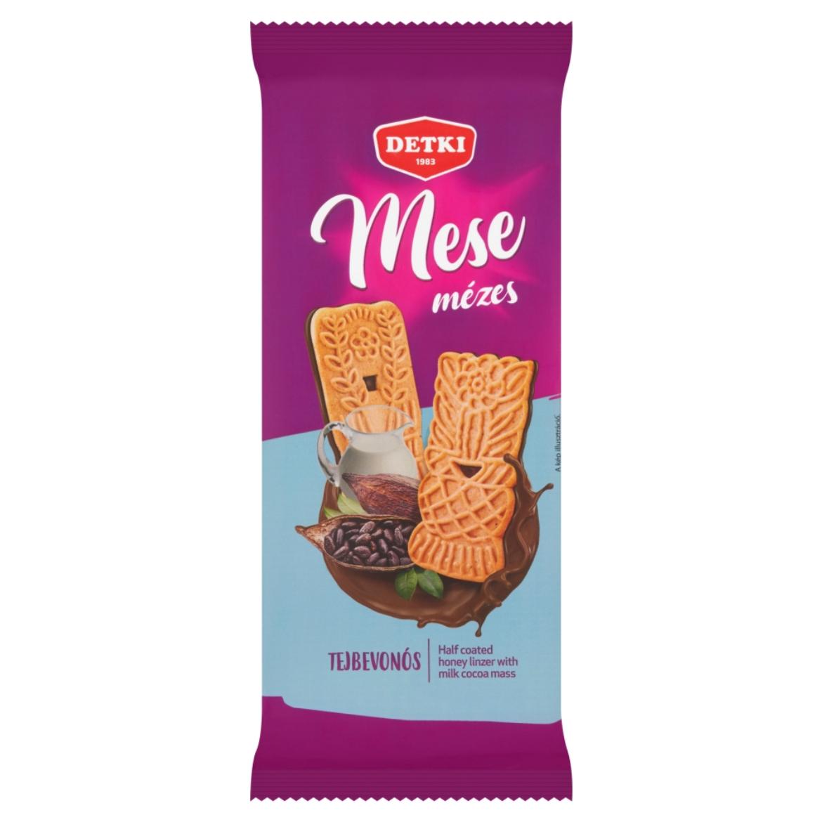 Detki Mese mézes linzer kakaós tejbevonómasszával félig mártva