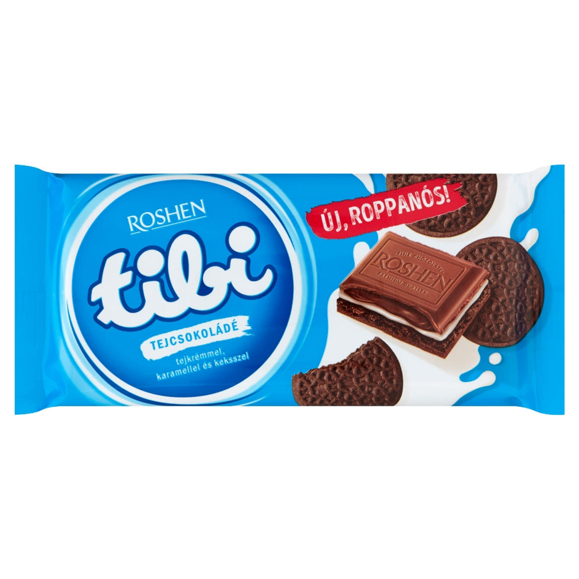 Tibi tejcsokoládé tejkrémmel, karamellel és keksszel