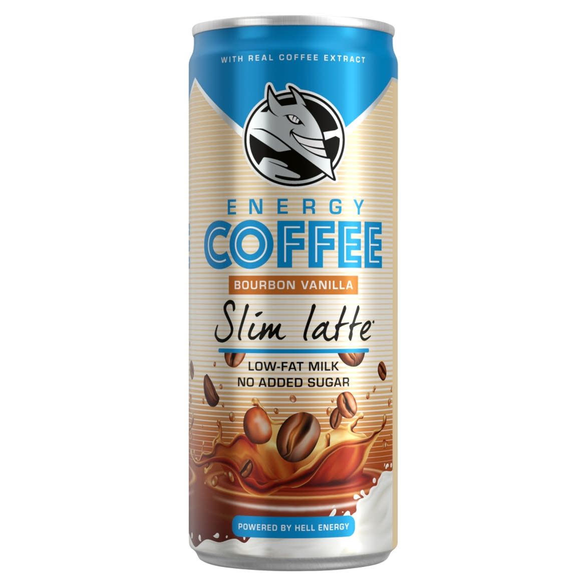 Energy Coffee Slim Latte UHT Bourbon vanília ízű zsírszegény kávés tejital édesítőszerekkel