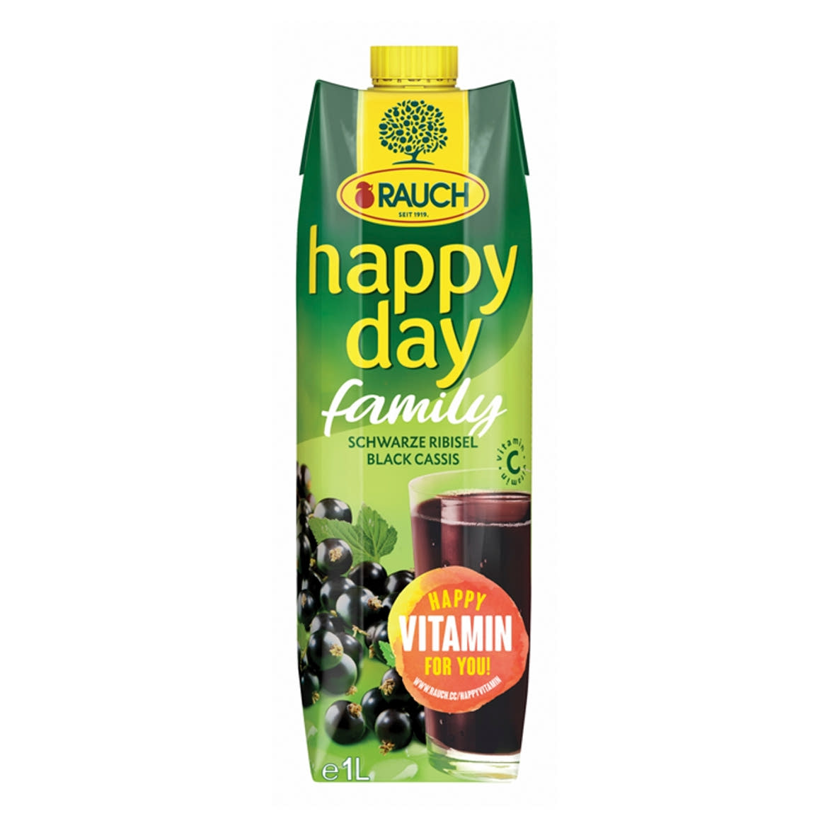 Rauch Happy Day feketeribizli nektár sűrítményből, C-vitaminnal