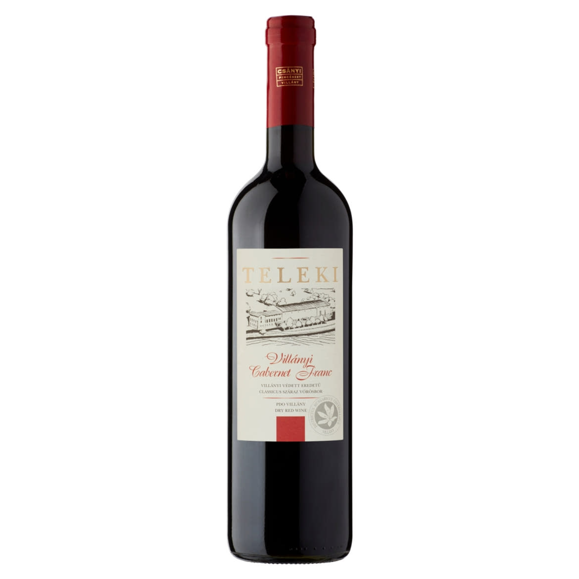 Csányi Pincészet Teleki Villányi Cabernet Franc classicus száraz vörösbor 14,5%