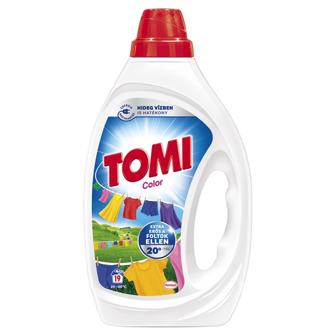 Tomi Color folyékony mosószer színes ruhákhoz 19 mosás