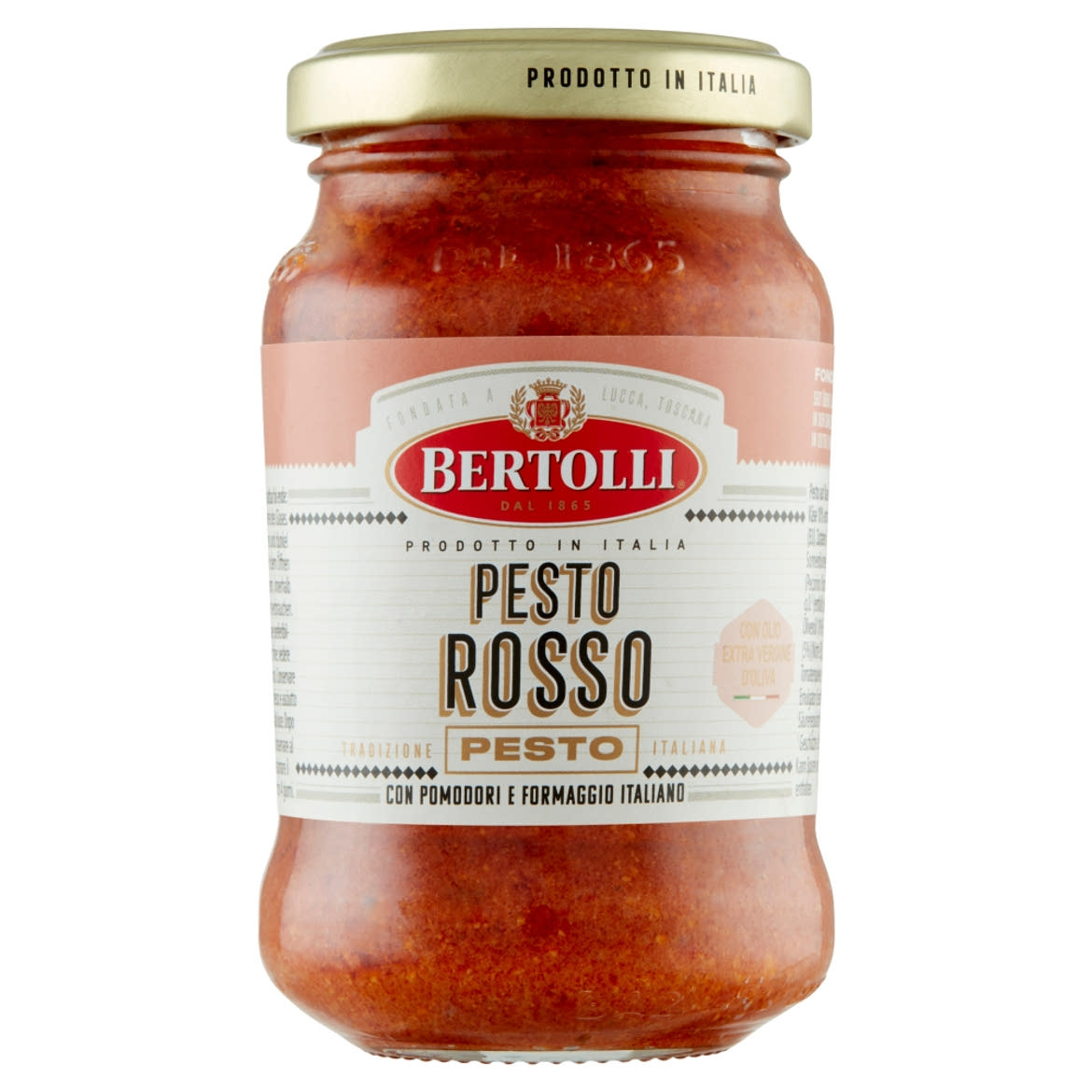 Bertolli Pesto Rosso bazsalikommal ízesített paradicsomos tésztaszósz