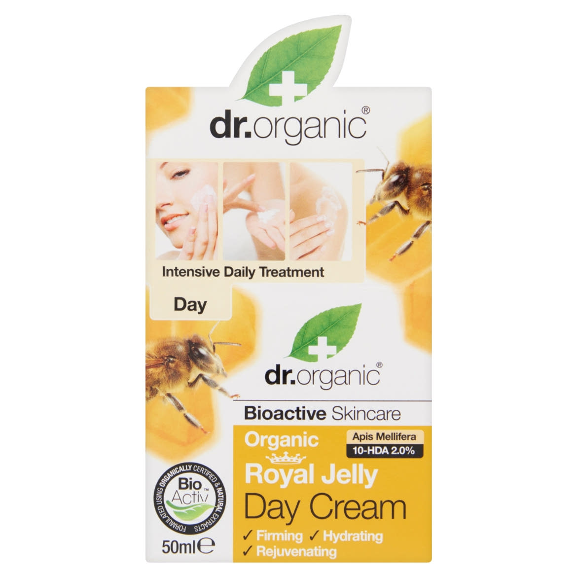 Dr. Organic Bioactive Skincare nappali arckrém BIO méhpempővel