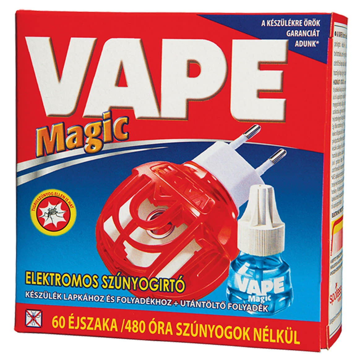 Vape Magic elektromos készülék lapkához és folyadékhoz + szúnyogirtó folyadék 60 éj