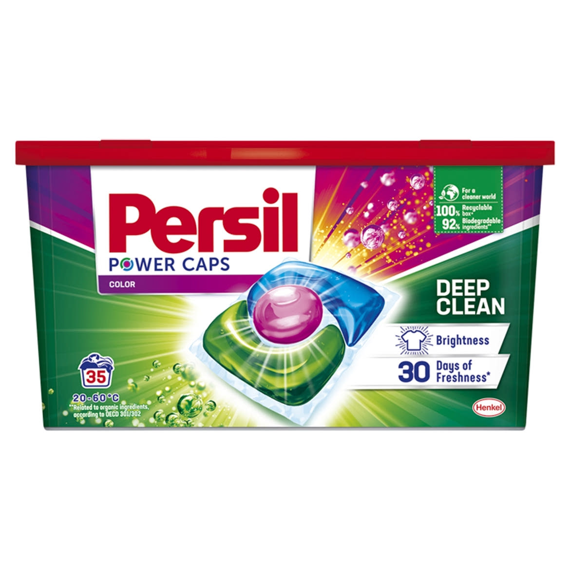 Persil Power Caps Color mosószer koncentrátum gépi mosáshoz színes ruhadarabokhoz 35 mosás