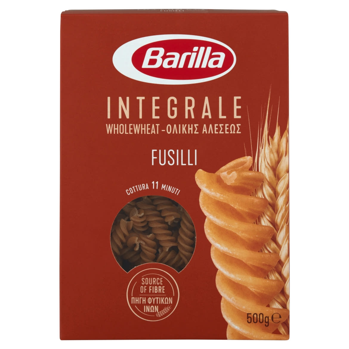 Barilla Fusilli Integrale teljes kiőrlésű apró durum száraztészta