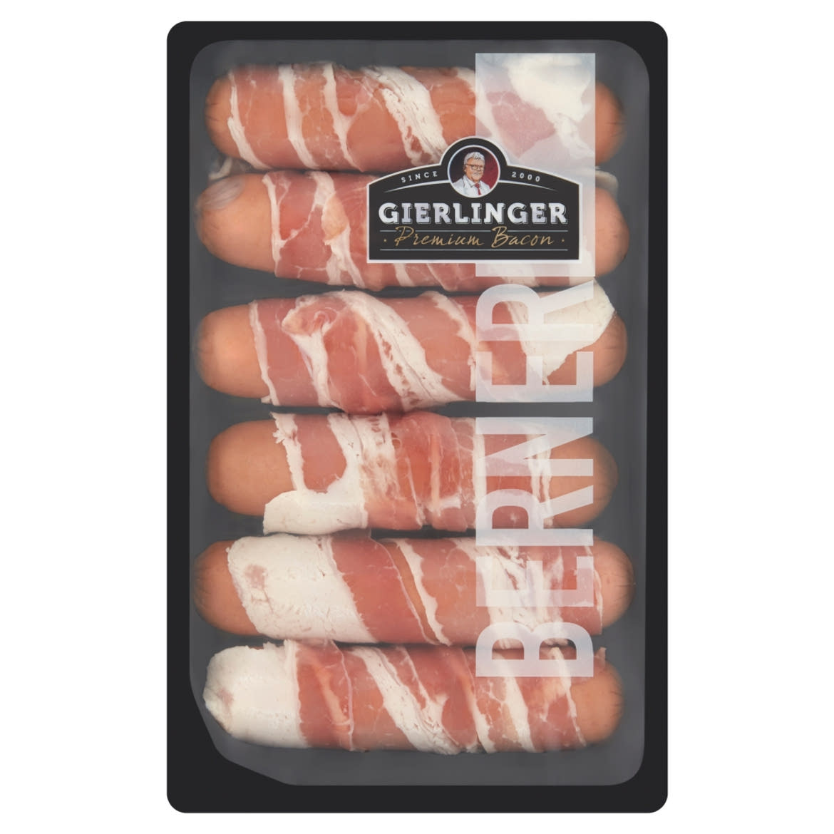 Gierlinger Premium Bacon roppanós sajtos virsli baconbe göngyölve