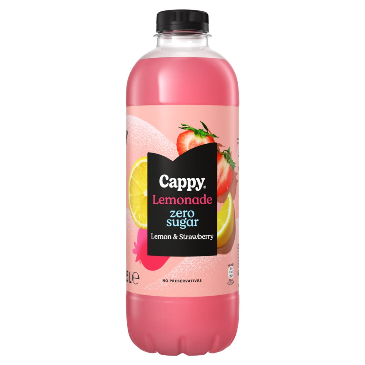 Cappy Lemonade Lemon & Strawberry Zero Sugar szénsavmentes, citromos üdítőital eperlével és édesítőszerekkel