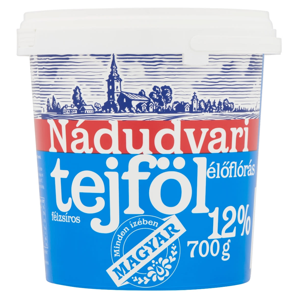 Nádudvari élőflórás, félzsíros tejföl 12% 700 g