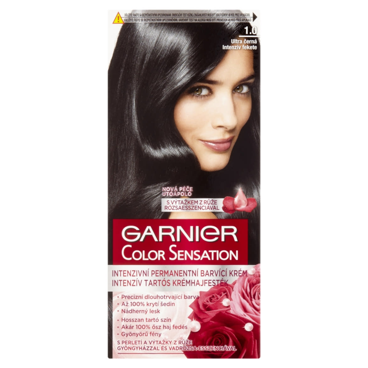 Garnier Color Sensation Tartós hajfesték 1.0 Intenzív fekete