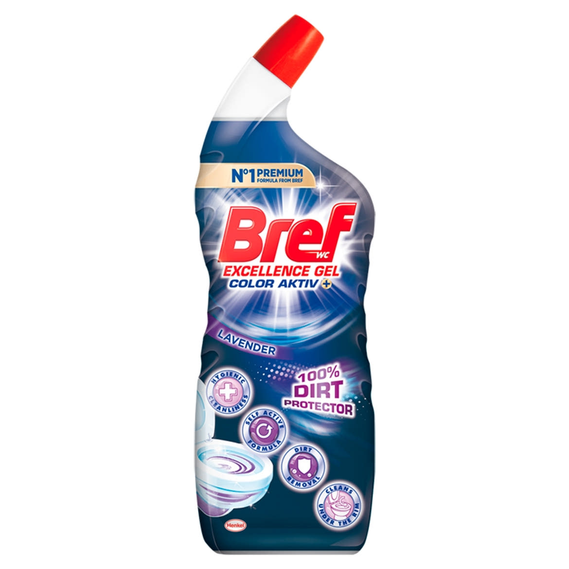 Bref Excellence Gel Color Activ+ Lavender folyékony WC tisztítószer