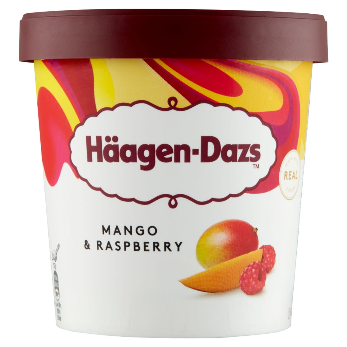 Häagen-Dazs mangós jégkrém málnás öntettel