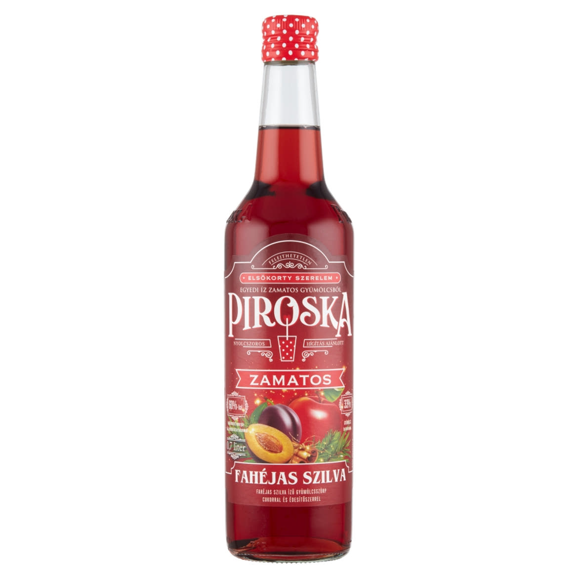 Piroska fahéjas szilva ízű gyümölcsszörp