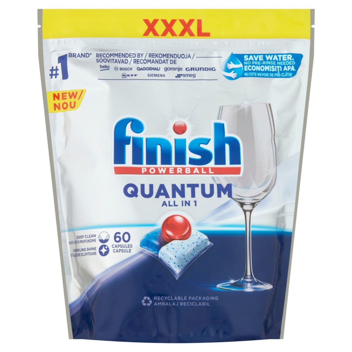 Finish Powerball XXXL Quantum All in 1 Regular mosogatógép kapszula 60 db