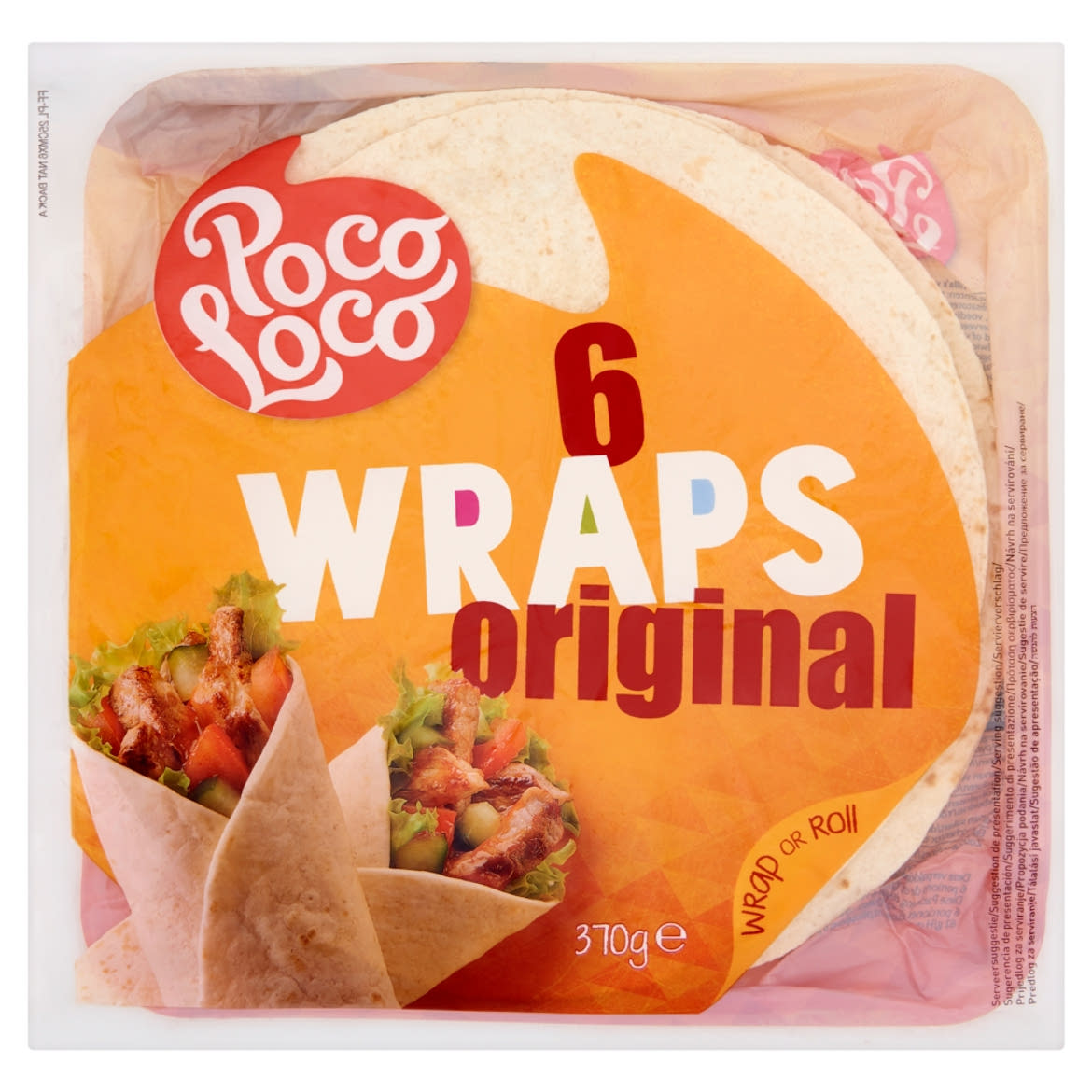 Poco Loco Original lágy tortilla lapok búzalisztből