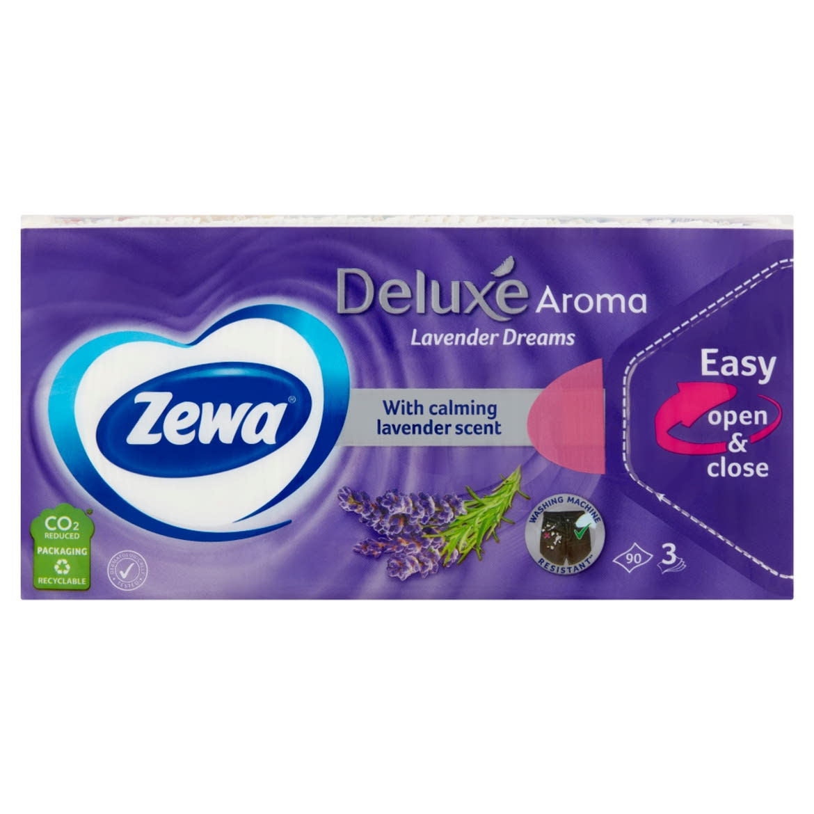 Zewa Deluxe Lavender Dreams illatosított papír zsebkendő 3 rétegű