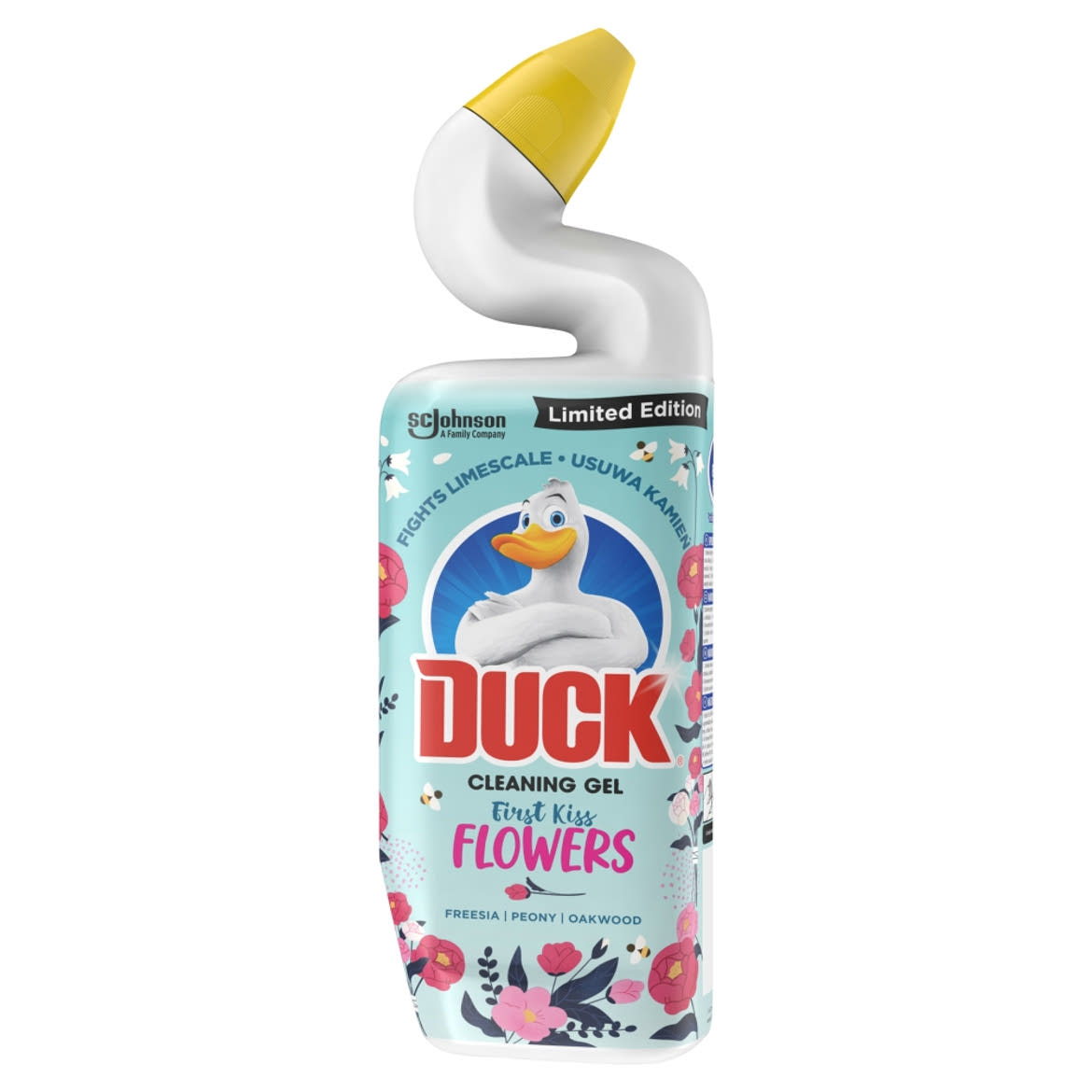 Duck Cleaning Gel First Kiss Flowers WC-tisztító folyadék