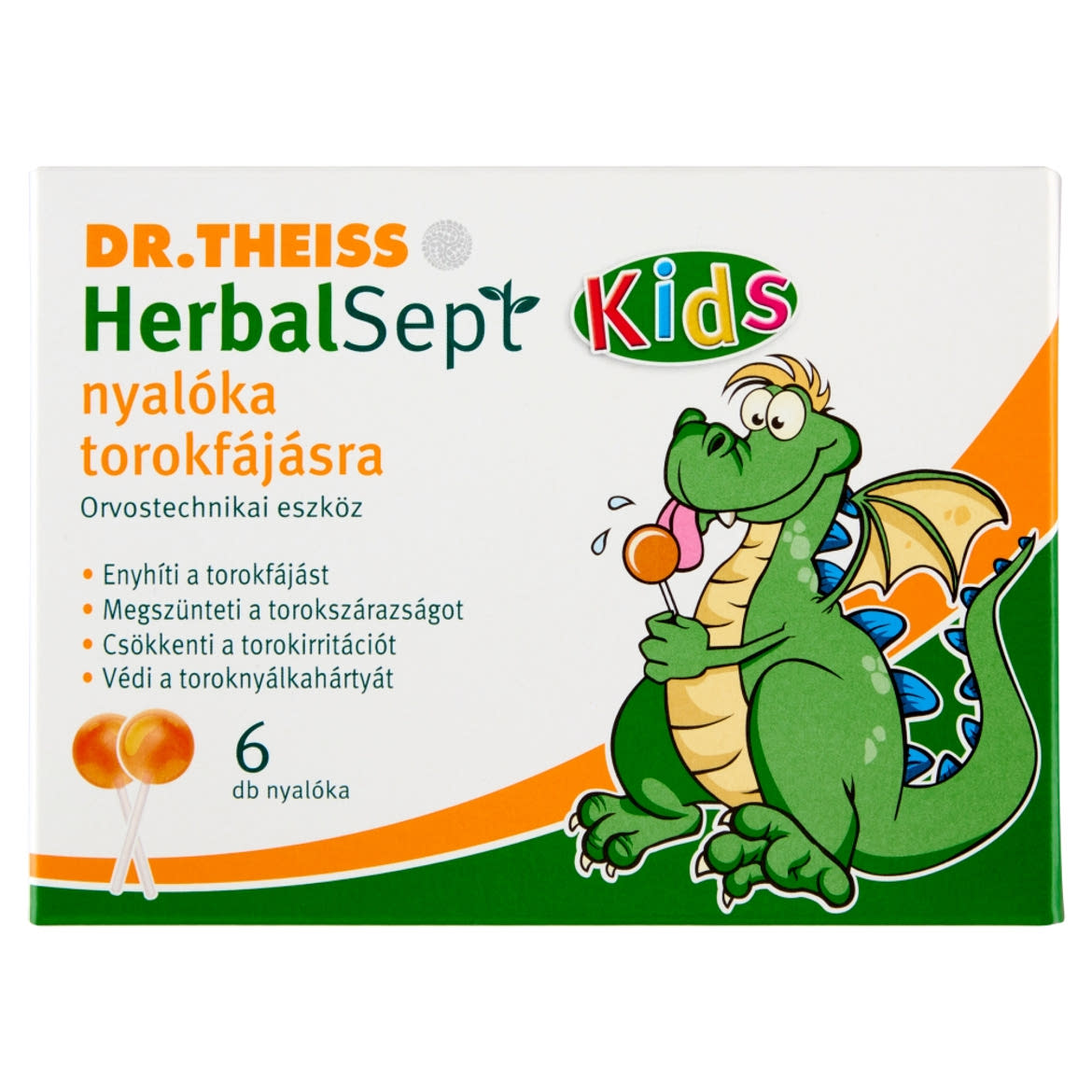 Dr.Theiss HerbalSept Kids nyalÃ³ka torokfÃ¡jÃ¡sra