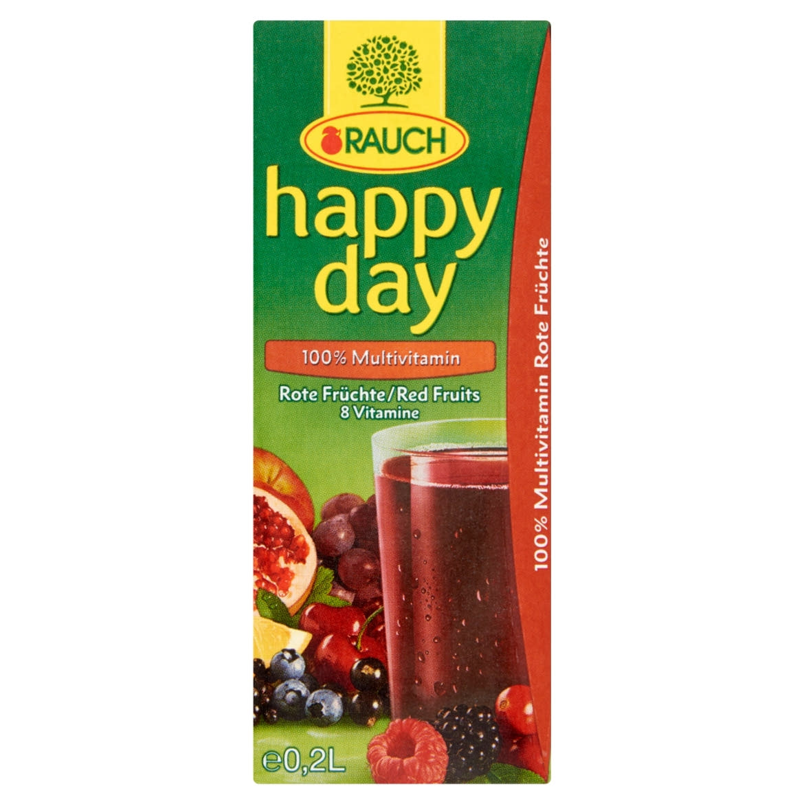 Rauch Happy Day 100% Multivitamin vegyes gyümölcslé 8 vitaminnal
