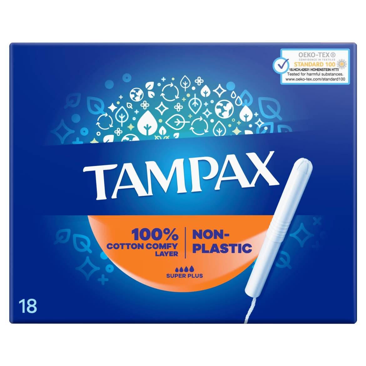 Tampax Super Plus Tampon Kartonból Készült Applikátorral