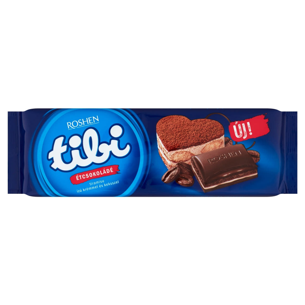 Tibi étcsokoládé tiramisu ízű krémmel és keksszel