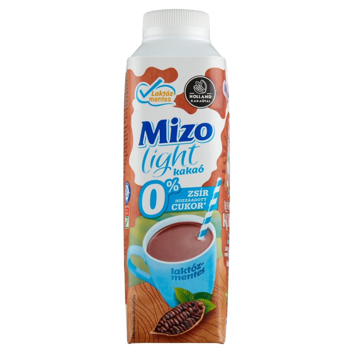 Mizo Light sovány, laktózmentes kakaós tej édesítőszerekkel