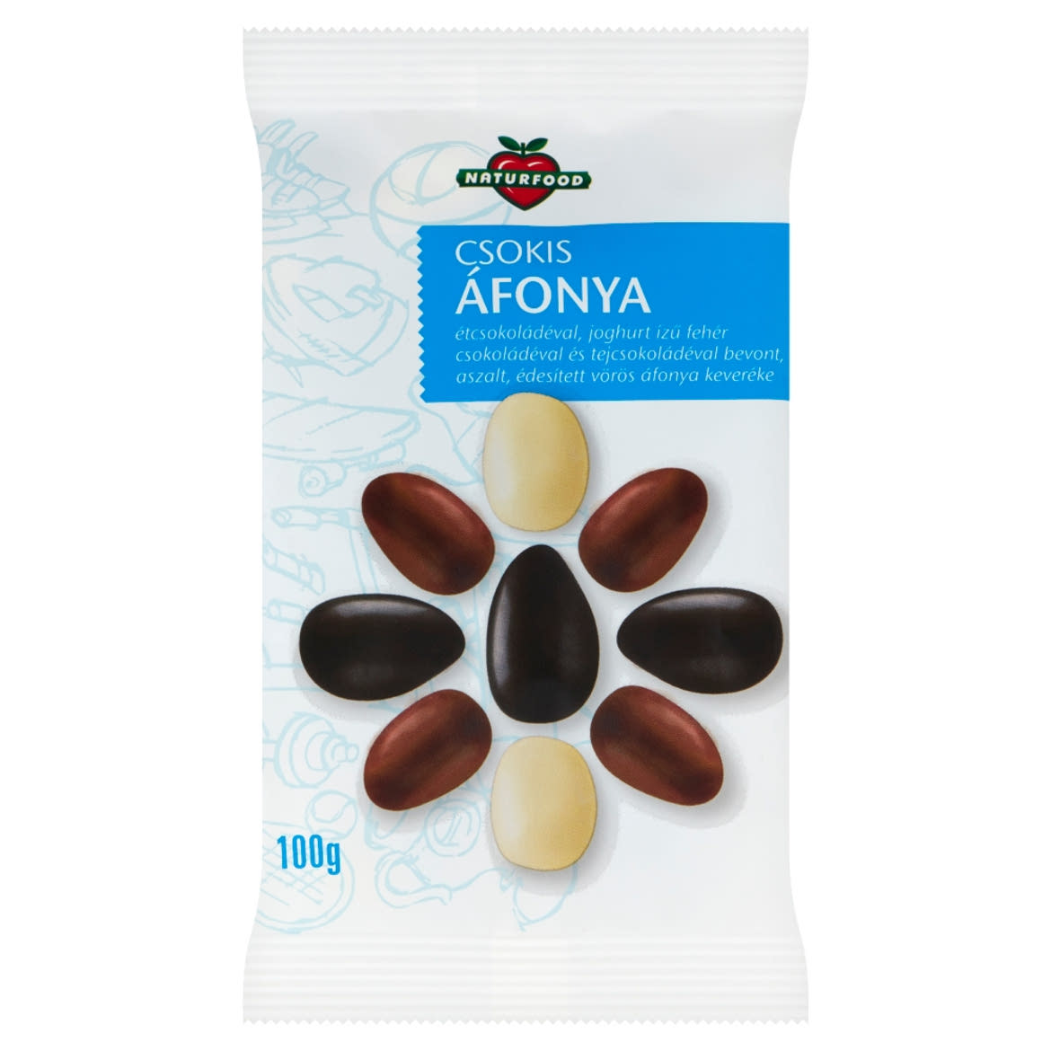 Naturfood csokis áfonya 100 g