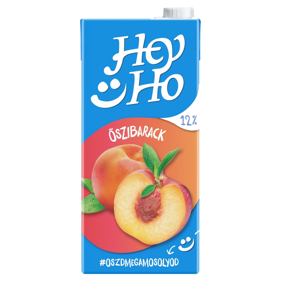 Hey-Ho őszibarack gyümölcsital cukorral és édesítőszerrel