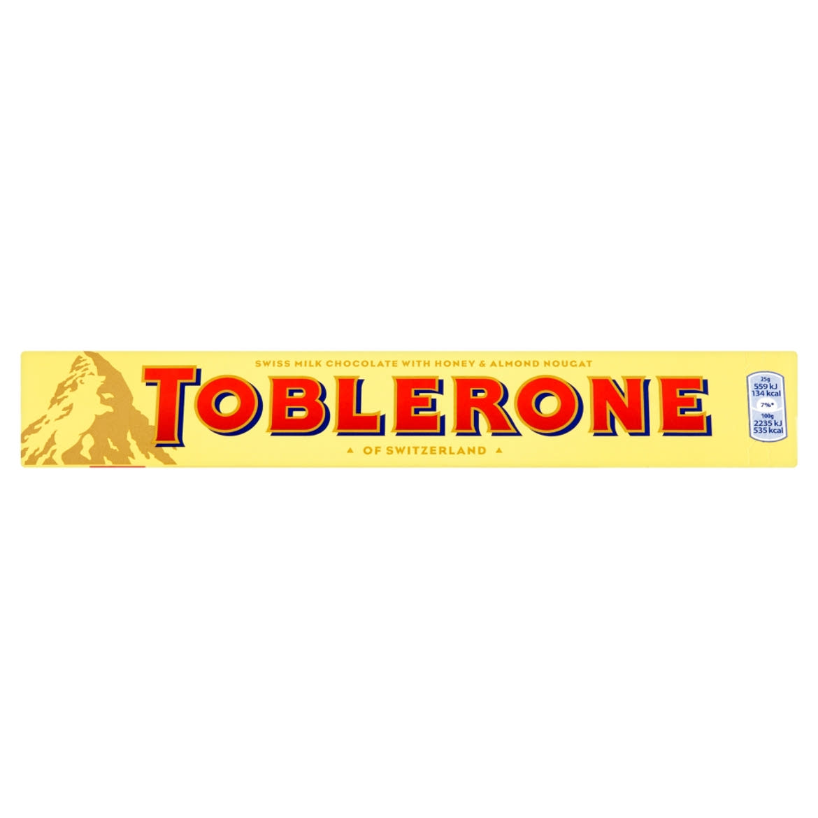 Toblerone svájci tejcsokoládé mézzel és mandulával